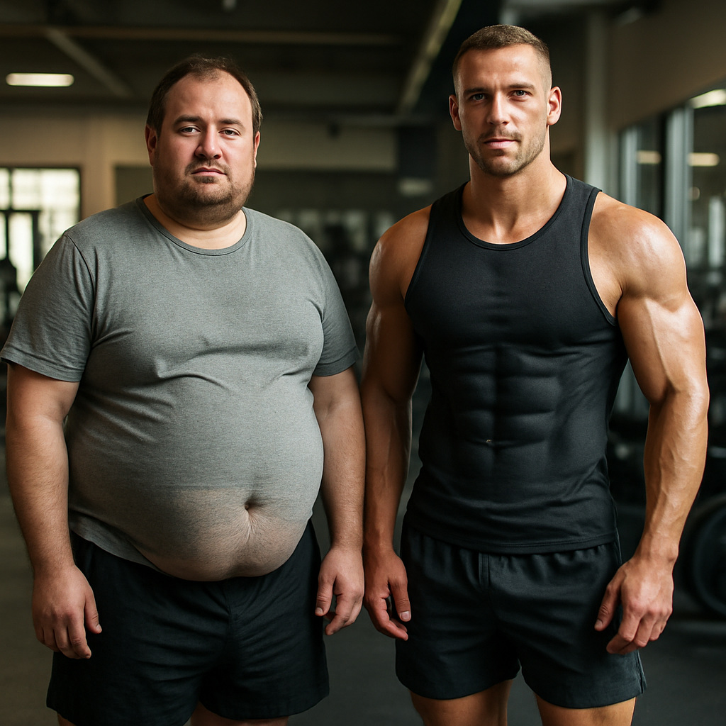 20250627_0811_Contrasting Gym Bodies_simple_compose_01jyrmrq8gfmj8dd5k0ax0rj9v